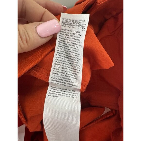 Old Navy NWT Red Pixie Skinny Ankle Pants 4 High Rise Classic Chic Workwear - Picture 10 of 11